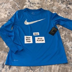 New!  Blue Nike drifit.  Boys XL.